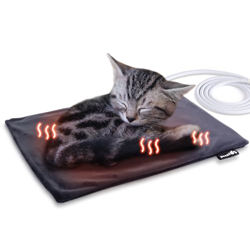 ペキュート Pecute ペット用ホットカーペット 猫 ペット用 ホットカーペット ペットヒーター 厚手 猫 犬用 ヒーターマット ペットカーペット 角型 過熱保護 噛み付き防止 寒さ対策 Sサイズ 40×32cm カバー1枚付き 猫用 小動物用のサムネイル