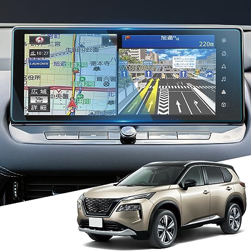 WEIPIN ガラス フィルム 新型 日産 エクストレイル t33 4代目 ナビ 保護フィルム 12.3インチ ディスプ..