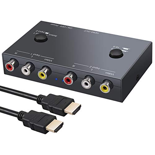 LiNKFOR 2|[g AV to HDMIϊ 16F9/4F3 PAL/NTSCΉ 1080P N64 PS1 PS2 PS3Ȃǂ̑Ή HDMIP[ut