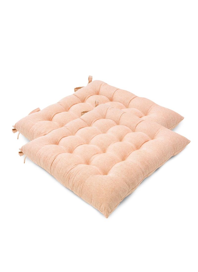 RECYCO クッション 座布団 椅子 クッション 紐付き 厚め6cm お尻が痛くならない 体圧分散 ふわふわ 座..