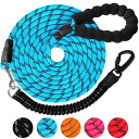 DANOFY 犬 リード ロングリード 犬用リード 3m - 長い丸ロープ 小型犬 中型犬 大型犬 反射 軽量 丈夫 持ちやすい スポンジハンドル 伸縮リード付...