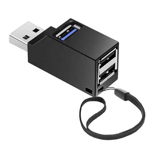 TRkin USBハブ3ポートUSB 3.0+USB 2.0コンボハブ超小型バス電源usbハブUSB拡張高速軽量コンパクト携帯便利1個入（ブラック）