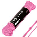 DANOFY パラコード 4mm 7芯 ガイロープ - 耐荷重250kg 長さ30m ロープ 細引き クラフト アクセサリー キャンプ テント タープ アウトドア用 固定用紐 ピンク