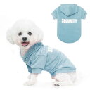 BINGPET 犬 服 ペット服 おしゃれ 犬の服 犬 パーカー フーディー 通気性 犬洋服 シャツ 秋冬衣装 春 ベスト スポーツ服 柔らかさ 薄く 袖あり お散歩 ポリエステル 犬用服 ドッグウェア タンクトップ SECURITY セキュリティ 文字プリント 小型犬 中型犬 大型犬 Sサイズ ブル(4)