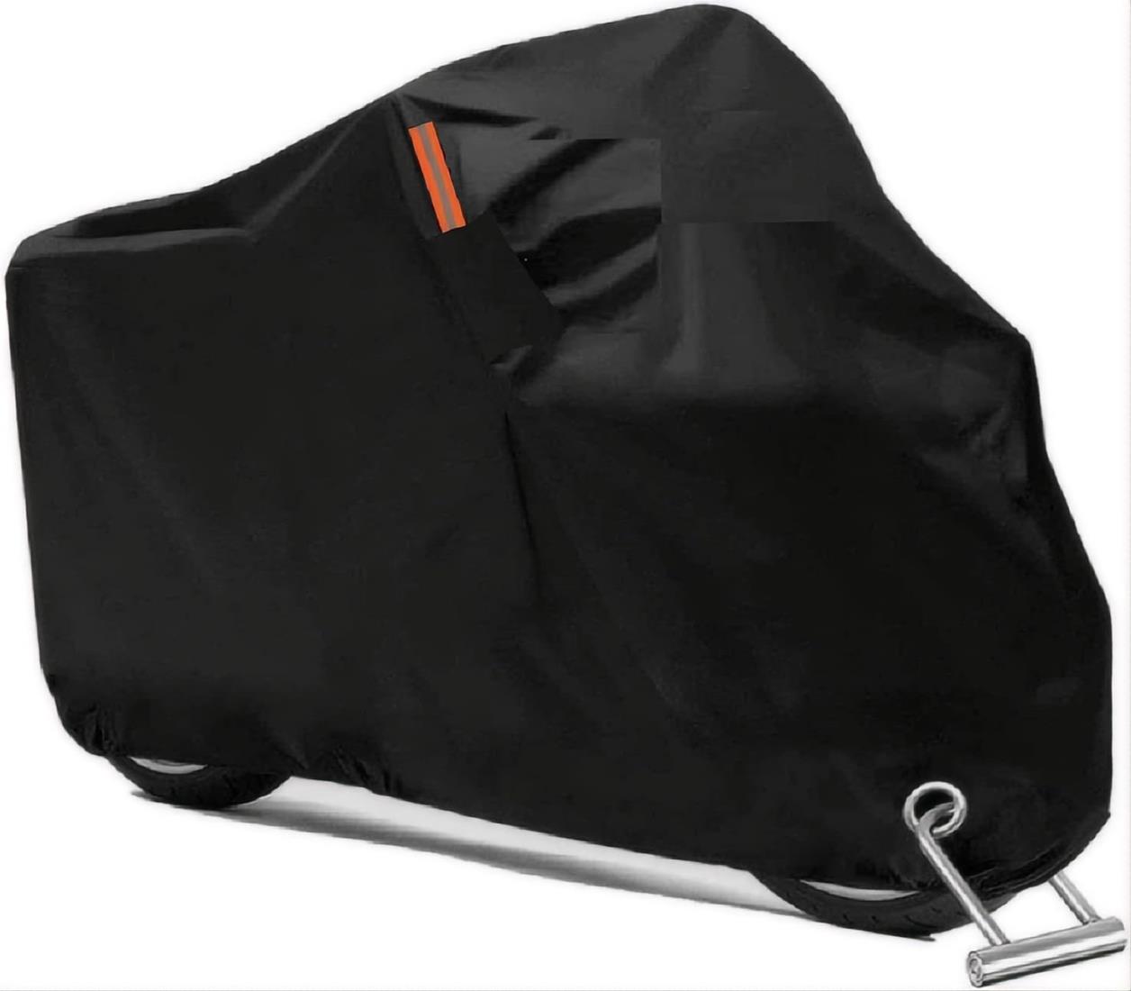 バイクカバー 防水 大型【 420D 厚手 耐水圧10,000mm 】 バイク車体カバー 破れにくい 耐熱 溶けない UVカット 250cc用 中型/大型バイク対応 200*100*90 色褪せない 防水/撥水 水を弾く 蒸れない オートバイカバー スクーターカバー バイク用 収納袋付き