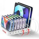 Unitek 2025 USB PD充電ステーション 8ポート PD20W*2+USB A*6 卓上充電スタンド 75W 8台同時充電 1.5A/2.4A/3A...