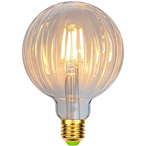 TIANFANエジソン電球G95 LEDフィラメント電球4W40W相当白熱電球エジソンネジ装飾電球2700ケルビン暖かさの輝 (スイカ)