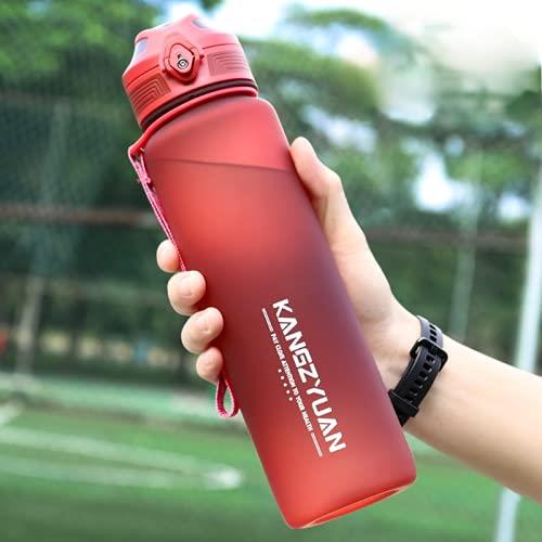 大容量ボトル 水筒 ポータブルストロースポーツウォーターボトル350 500 650 700 1000 1500 2200ml BPAフリー プラスチックウォーターボトル 自転車 大人 子ども アウトドア スポーツ 登山用/キャンプ/ランニング/ジム/ (500ml,red)