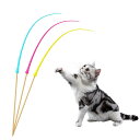 猫じゃらし 猫 おもちゃ 人気|シリコン製 超軽量 ネズミのしっぽ|運動不足解消&ストレス軽減|室内運動に最適 猫 おもちゃ|交換可能な尾付き(3色入り)