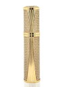 AsaNana 【2024の新型・国内初登場・高級レザーシリーズ】アトマイザー 香 水 詰め替え 容器 5ml 携帯用 コンパクト 持ち運び便利 ワンタッチ補充 底部充填 漏れない パフュームスプレー プッシュ式 (ハニカムゴールド)