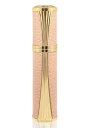 AsaNana 【2024の新型・国内初登場・高級レザーシリーズ】アトマイザー 香 水 詰め替え 容器 5ml 携帯用 コンパクト 持ち運び便利 ワンタッチ補充 底部充填 漏れない パフュームスプレー プッシュ式 (モカピンク)