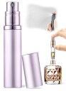 SINNMAO アトマイザー 香 水【5ml・底部充填・携帯用】ワンタッチ補充 漏れない ミニ ポータブル コンパクトデザイン 小分けボトル 旅行 デート 仕事 男女兼用 (ピンク-1)