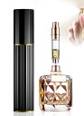 SINNMAO アトマイザー 香 水【5ml・底部充填・携帯用】ワンタッチ補充 漏れない ミニ ポータブル コンパクトデザイン 小分けボトル 旅行 デート 仕事 男女兼用 (TW-ブラック)