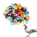 YFFSFDC 足輪 鳥 家禽用足輪 家禽用個体識別リング 鳩 アヒル 鴨鶏足環 割輪 オウムの脚リング 家禽用足輪 着脱簡単 再利用可能 8mm カラフル50...