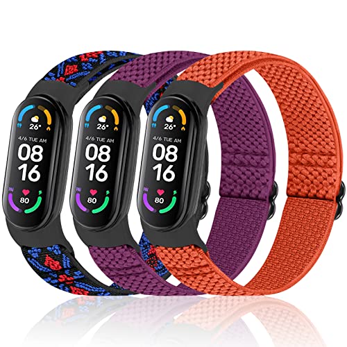 [Huamanlou] Rp`u Xiaomi Mi Band 7/6/5 oh AeX|[c _炩KŒʋC̗ǂiKŒ߃iC[voh3 Pack