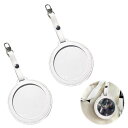 缶バッジカバー 58mm 【2枚入り】バッジカバー 皮革 キーホルダー式 缶バッジ キーホルダー 高い透明性 傷防止 収納 キーホルダー 痛バッグ PUレザー ホワイト