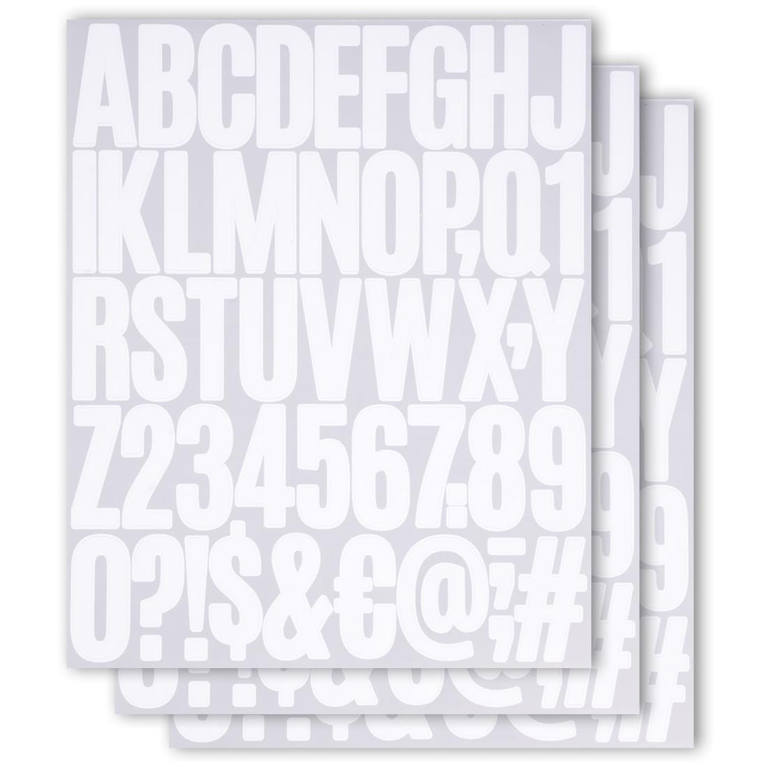 数字 シール 大きい アルファベット ステッカー 番号 ナンバーシール文字シール 防水 白 黒 ブラック ..