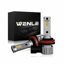 WENLE(ウエンレ) H8/H9/H11/H16共用 LED フォグランプ イエロー 3000K DC12V車用 明るい 30W 一体型 無極性 ファンレス 左右分2本入