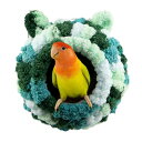 Hakona インコ おもちゃ鳥の巣・巣箱バードテントインコ ヒーター 保温ふわふわぬいぐるみニット小動物 ハンモック ハウス 冬吊り下げ文鳥セキセイインコ おもちゃ可愛い丸い洞窟オカメインコ 鳥 おもちゃハムスター 隠れ家遊び場寝床モルモット ハウス小鳥用品 防寒対策 ペ