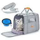 猫 キャリー バッグ Morpilot ペットキャリー バッグ 4way ショルダー 中・大型猫用・小型犬・うさぎ用 リュック 折りたたみ 変形しない 通気性 ...