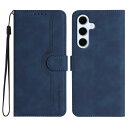 Gedurya Galaxy S24 FE ケース 手帳型 au SCG30 ケース 帽子 シェイプ ギャラクシーs24 fe ケース 手帳型 スタンド機能 Galaxy S24 FE 5G ケース SIMフリー 対応 マグネット式 Samsung Galaxy S24 FE スマホケース ギャラクシー s24 fe 携帯カバー 財布型 - ブルー