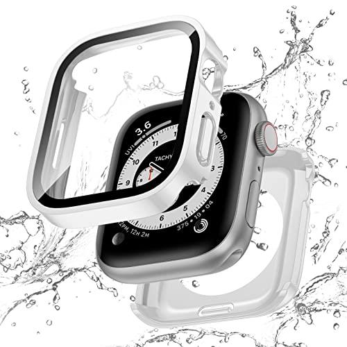 ytJo[یzKawoco AbvEHb` h Jo[ Apple Watch SE Series 9 8 7 Ή 45mm P[X 2 in 1 O̕ی d\ ϏՌ iWatch ̌^ P[X 45mm zCg