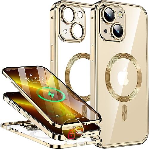 【押さえロック式&本体の色・CDループ】iPhone13 用 ケース 「両面ケース＋マグセーフ対応」