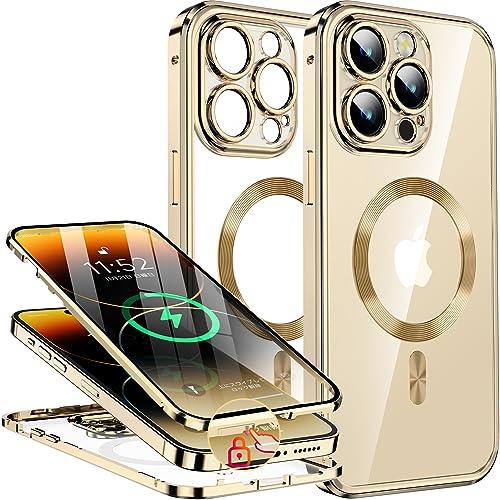 【押さえロック式&本体の色・CDループ】iPhone14 Pro Max 用 ケース 「両面ケース＋