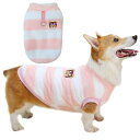 ZUNEA 犬服 秋冬 セーター コート 小型犬 中型犬 おしゃれ ボーダー柄 フリース ジャケット コート Dリング付き 暖かい 防寒 コーギー服 パーカー ...