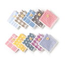 Alutaio かわいい ハンカチ タオルセット お礼 個包装ギフトパッケージ 10枚入り 25x25cm ハンドタオル コットン100% ミニタオル 無撚糸 色柄お任せ ふわふわ 通学 通勤 景品 プレゼント 贈り物 プチギフト