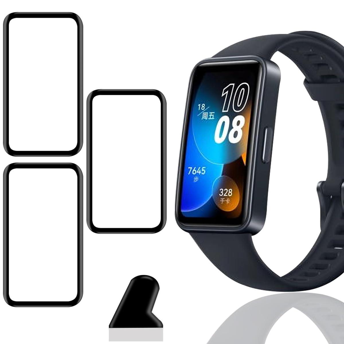 y3Zbgz Ή Huawei Band 8 / Band 7 tB KXtB 3 PET Yf@ ߗ Ή HUAWEI X}[ gEHb` band 8 / Band 7 یtB 3DȖʃJo[ Ή Huawei Band 8 tیtB LYh~ ϏՌ Uh~ Sʕی 3D TouchΉ 