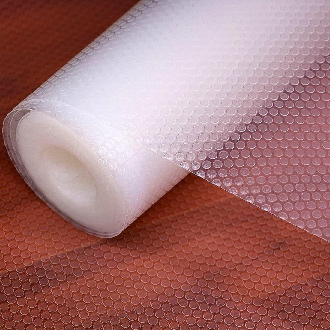 wohomuke 食器棚シート55x600cm シェルフライナー キッチンシート 透明 EVA製 保護シート 保護マット 滑り止め 防虫 抗菌 防カビ 収納シート キッチン 引き出しシート 冷蔵庫マット 本棚マット 自由裁断(透明,55x600cm)のサムネイル