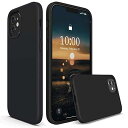 SURPHY iPhone12 ケース/ iPhone12 pro ケース 6.1インチ対応 (2020)アイフォン12/アイフォン12 Pro シリコンケース 耐衝撃 落下防止 防指紋 超軽量 全面保護 カバー ソフト ワイヤ レス充電対応 (ブラック)