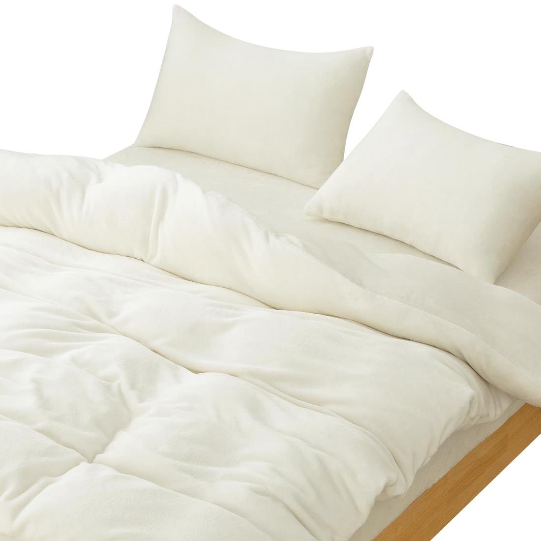 Melvint 掛け布団カバー 冬用 シングル 3点セット 吸湿発熱 ふわふわ暖かい 極細マイクロファイバー 静..