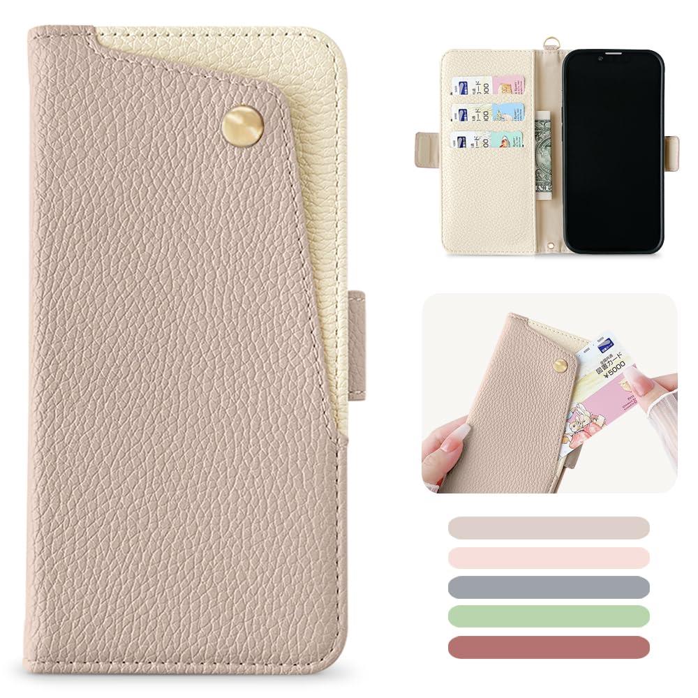 MAGICASE for いphone14 ケース 手帳型 iPhone14ケース手帳型 可愛い アイフォン14 ケース 手帳型 おしゃれ アイホン14ケース手帳型 シンプル 軽量 衝撃吸収 スマホケース iphone14 PUレザー 全面保護 擦り傷防止 防塵 落下防止 携帯ケース iphone14 マグネット式 スタンド機