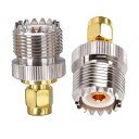 SMA - PL259 アダプター TUOLNK SMA オス - UHF M型 メス 同軸コネクタ CB ラジオ アンテナ用 SO239 メスMJ - SMA オス プラグ 同軸アダプター 2個