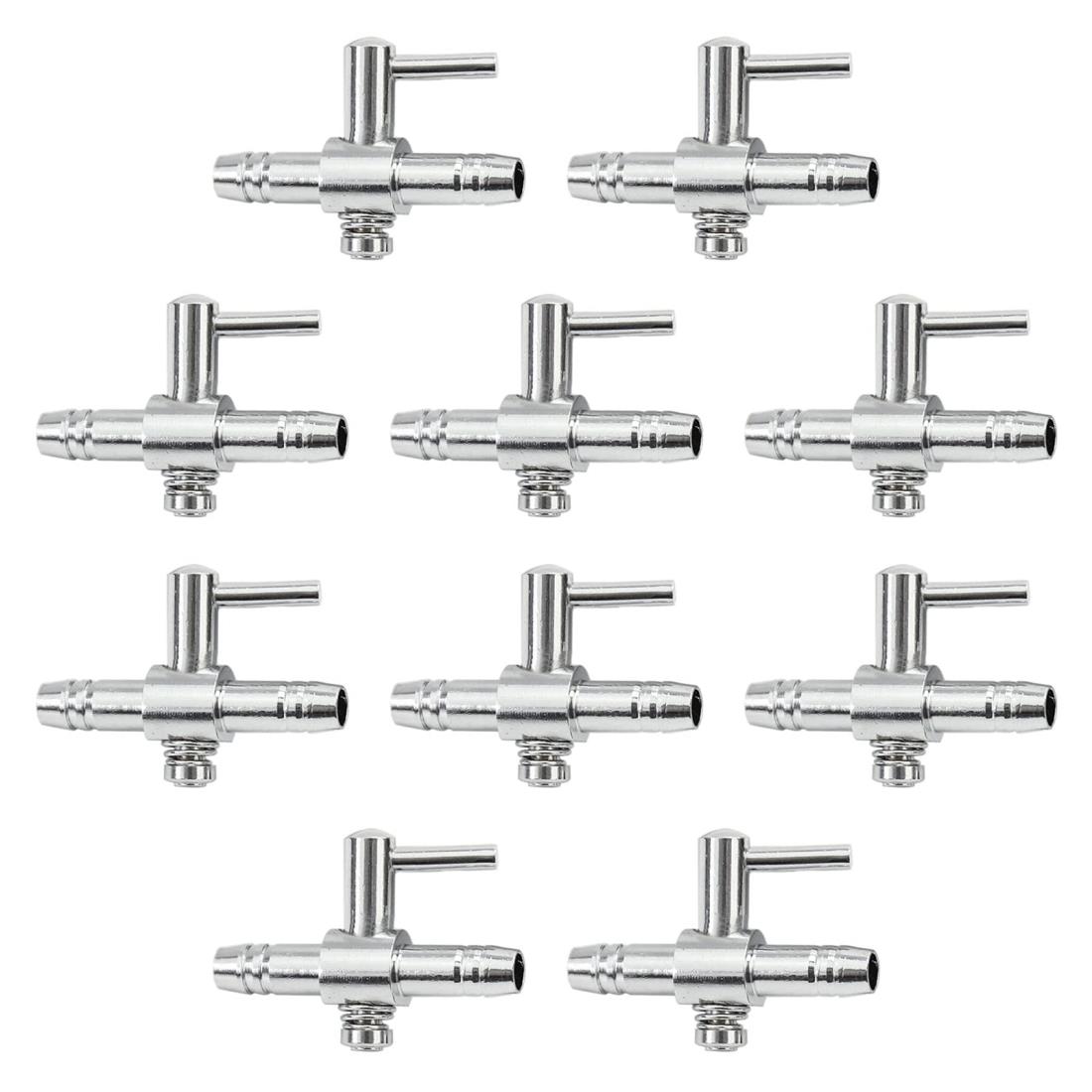YFFSFDC 一方コック 10個入 エアーチューブ用 分岐コック エアー量調節 エアレーション 分岐管 エアコントロール レバー バルブ 水槽 ..