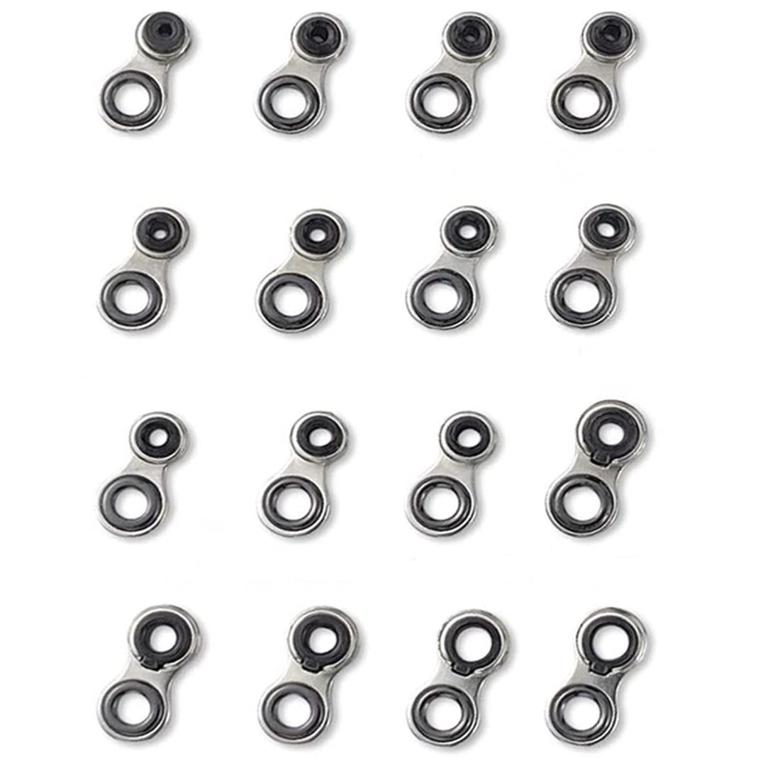 YFFSFDC釣り竿 ロッドガイド ステンレス釣り竿交換 修理キットパイプ　サイズ 1.0mm~3.0mm 16個セット