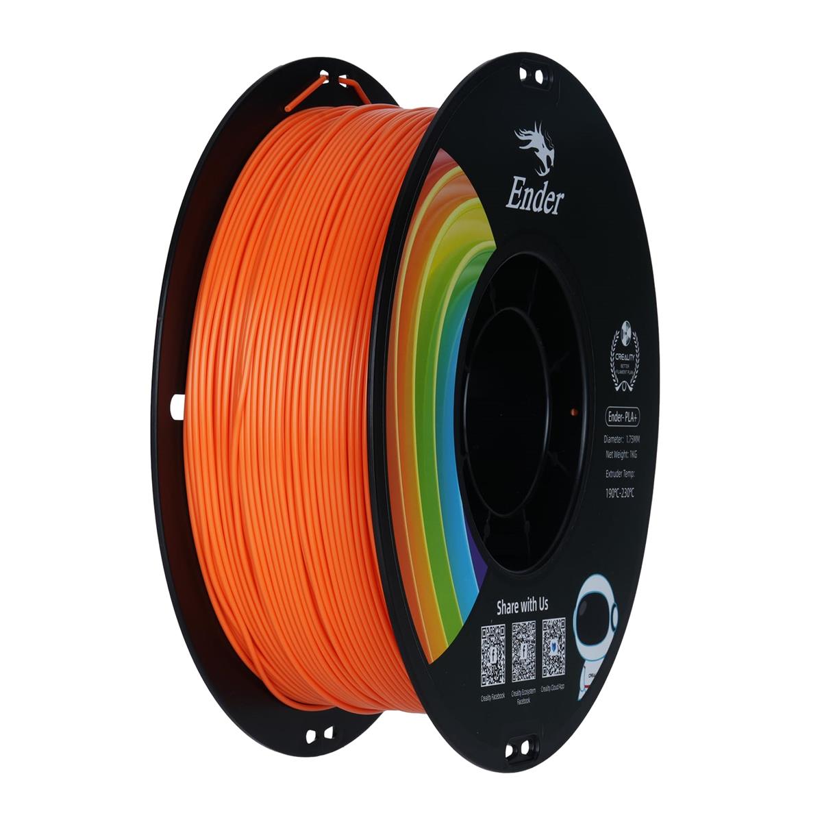 【靭性が強化】他の1.75PLAフィラメントに比べ、Creality Ender-PLA+はフィラメントの強靭さを強化しました。繰り返し曲げても折れにくく、しっかりとしたモデルで破損しにくいです。この3Dフィラメントは、DIY愛好家の99％のニーズに適しています。【高品質&印刷しやすい】目詰まりなし、気泡なし、結び目なし、スムーズな印刷！特許を取得した目詰まりのない設計と製造により、スムーズで安定した印刷を実現します。優れた流動性により、PLA+フィラメントの繊維が、印刷過程で均一かつスムーズに押し出されます。ノズルを詰まらせることがなく、印刷の成功率を高めます。【寸法精度と一貫性】直径1.75mmのPLA Plus 3Dプリンターフィラメント、1kgスプール（2.2ポンド）、寸法精度±0.02mm。直径誤差が小さいため、ほとんどの1.75mm FDM 3Dプリンターに適しています。【環境に優しい材料】環境に優しい材料から作られた3Dプリンターフィラメントは、無毒で、環境に優しいです。自然で、再生可能な材料から作られます。100%の生分解性があり、環境およびユーザーのための害なし。【真空シール&高精度】3D プリンター用フィラメントを梱包前に24 時間完全に乾燥させ、真空密封し、フィラメントを湿気から保護し、乾燥した状態を保ち、外部のチリやホコリから守り、ノズルの詰まりを防ぐことにより、滑らかな3Dモデルを生み出すことができます。教育玩具、機械部品、家庭用品、機能部品など、より多くの印刷シーンで高精度な解像度を可能にします。