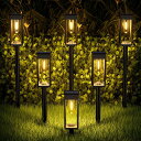 BITPOTT ソーラーライト 屋外 IP65防水 ガーデンライト 電球色 LED 通路ライト 高輝度 イルミネーション 自動点灯/消灯 埋め込み式 庭/ガレー...