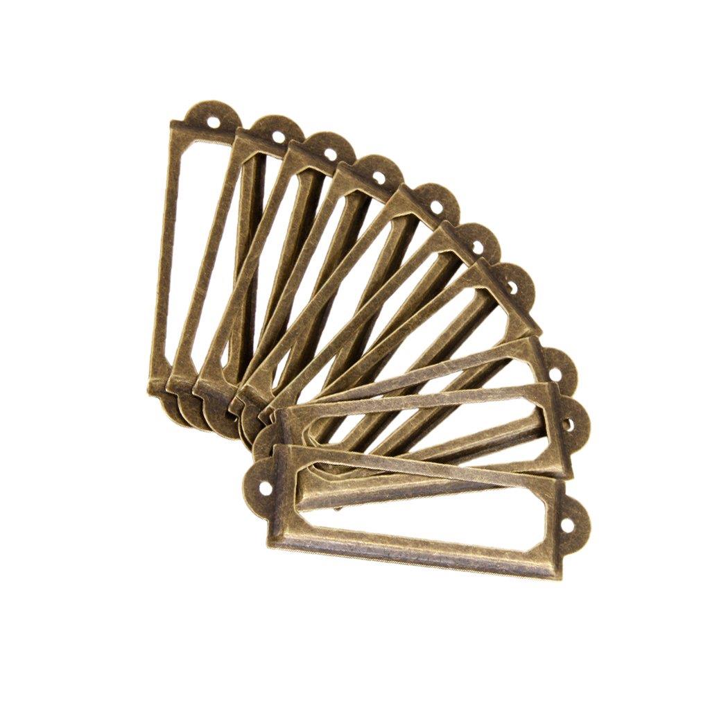 50点 引き出し キャビネット フレーム ラベル タグプルハンドル ファイル名カード ホルダー