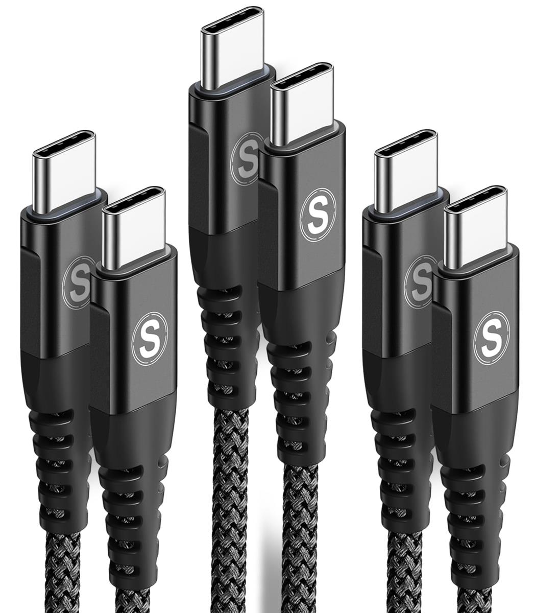 タイプc ケーブル 【1M/3本セット PD対応 60W急速充電】USB C&USB C ケーブルiPhone17/16/15 Pro MAX ..