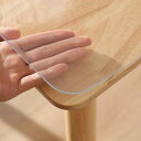 Yiwbj テーブルクロス 透明 85x165cm 厚さ1.5mm PVC製 テーブルマット 長方形 デスクマット 無臭 ビニール 矩形 テーブルカバー 防水 汚れ防止 撥水加工 (透明 1.5mm, 85*165cm)