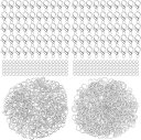 カニカン 12mm 約100個 丸カン 5mm 約200個入 セット メガネチェーン マスクチェーン グラスチェーン ネックレス ブレスレット アンクレット 金...
