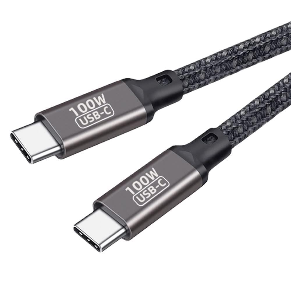 USB Type Cケーブル 1.5M 【PD対応 100W/5A急速充電】 USB C to USB C タイプc ケーブル 高耐久ナイロン編み