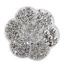 Hitasi 半円パール 3100粒 半球パール ABS パールストーン パールスカボション 2/3/4/5/6/8/10Mm 光沢 半球型 ネイルアート 衣類 携帯電話 手作りアクセサリーパーツ DIY ハンドメイド素材 手作り用品 収納ケース付き 銀