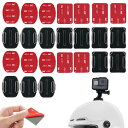 ベースマウント 運動用カメラアクセサリ カーブマウント マウントキット GoPro用 3Mフラットマウント カーブマウント【平面&曲面両用】セットヘル メット ...