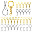 Lasoll キーホルダー金具 70個入り キーホルダー パーツ キーリング リング チャーム ストラップ ナスカン 回転フック 丸カン 付き ワンタッチ 手芸...