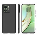 For MOTO ROLA Moto edge 40 ケース 保護カバー ブラック ソフト 衝撃防止【ZENGZOUZ】薄型 超軽量 全面保護 上質TPU 汚れ防止 耐水 着脱簡単 MOTO ROLA Moto edge 40 用 ケース