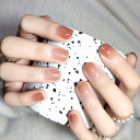 BHIDENAW ネイルチップ 24枚入 ネイルチップ ショート 春夏 ネイルチップ 人気 和風 かわいい シンプル おしゃれ 成人式 入学式 卒業式 結婚式 パーティー できます ネイルシール 花嫁ネイル 光沢 つけ爪 両面テープ ウッドスティック (若々しさ-G10, M)